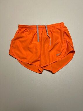 Nike Orange Draw String Running Shorts - Size XS